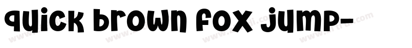 quick brown fox jump字体转换 quick brown fox jump字体转换